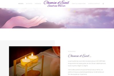Site web Chemin d'éveil réalisé par IdealPC