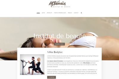 Site web Atenais réalisé par IdealPC