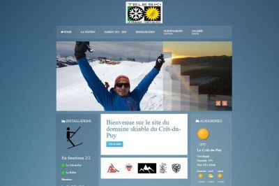 Site web Le Crêt du Puy réalisé par IdealPC