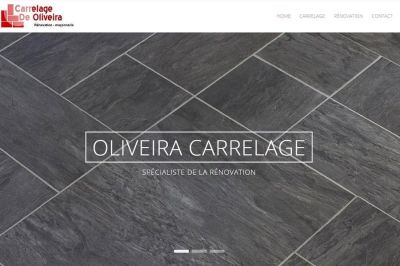 Site web Oliveira Carrelage réalisé par IdealPC
